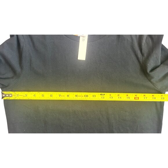 Pink Victoria's Secret 2 Cotton Long Sleeve Crew Neck Mid-Length Gray Black M - Picture 13 of 15